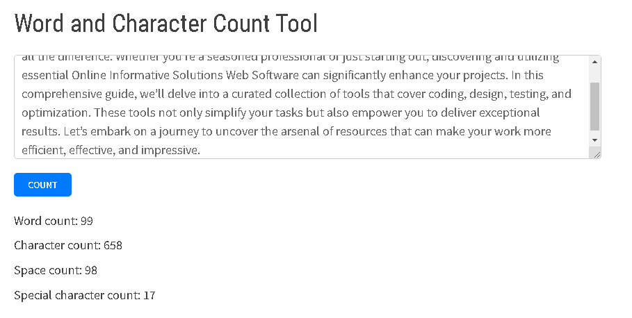 word count Tool | websolutioncode.com 